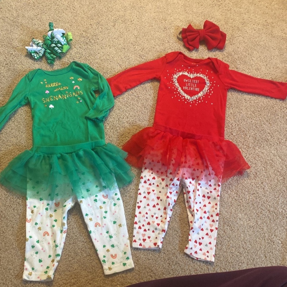 Carters Valentines & St.Patty’s Day Bundle 6mo